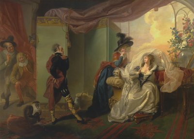 Olivia, Maria and Malvolio from Twelfth Night, Act III, Scene iv by Johann Heinrich Ramberg